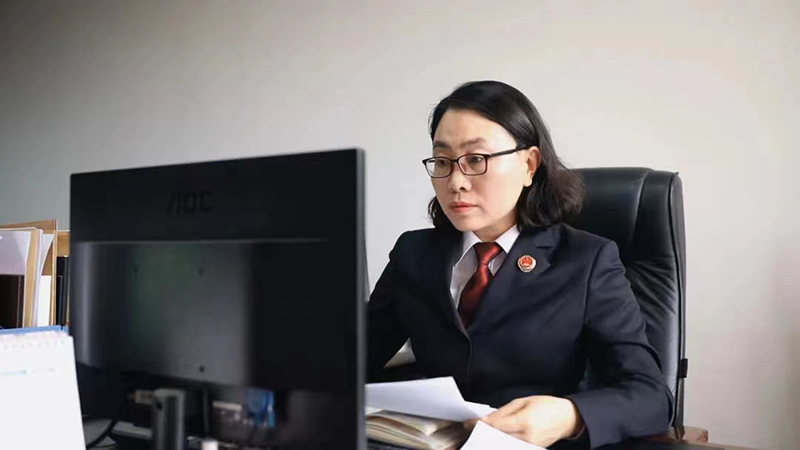 國(guó)小丹查閱政策文件。
