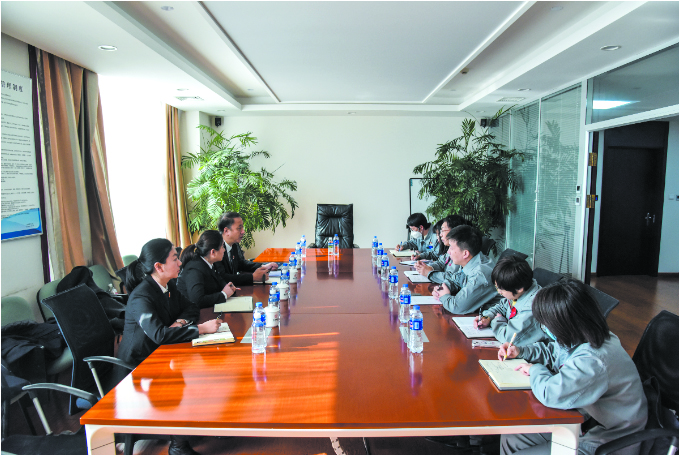 2022年3月8日，沈陽知產(chǎn)法庭到東藥集團(tuán)走訪調(diào)研副本