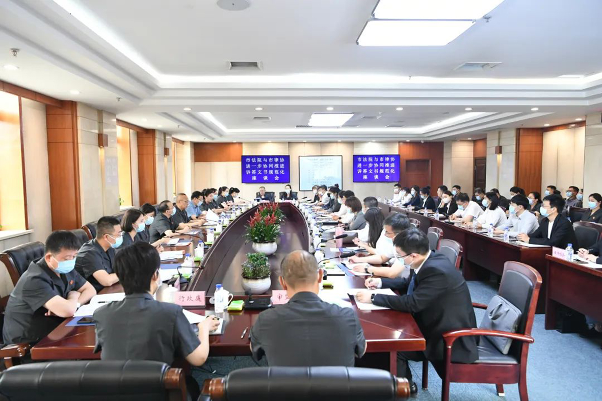 鞍山中院與市律協(xié)聯(lián)合召開的訴答文書規(guī)范化改革推進座談會