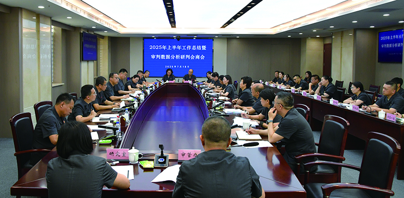 鞍山中院召開2025年上半年工作總結(jié)暨審判數(shù)據(jù)分析研判會商會議